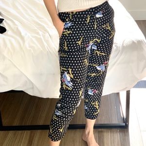 Harlyn silk cropped pants